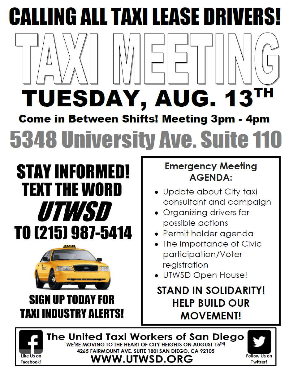 Taxi Meeting Flyer 8.13.13